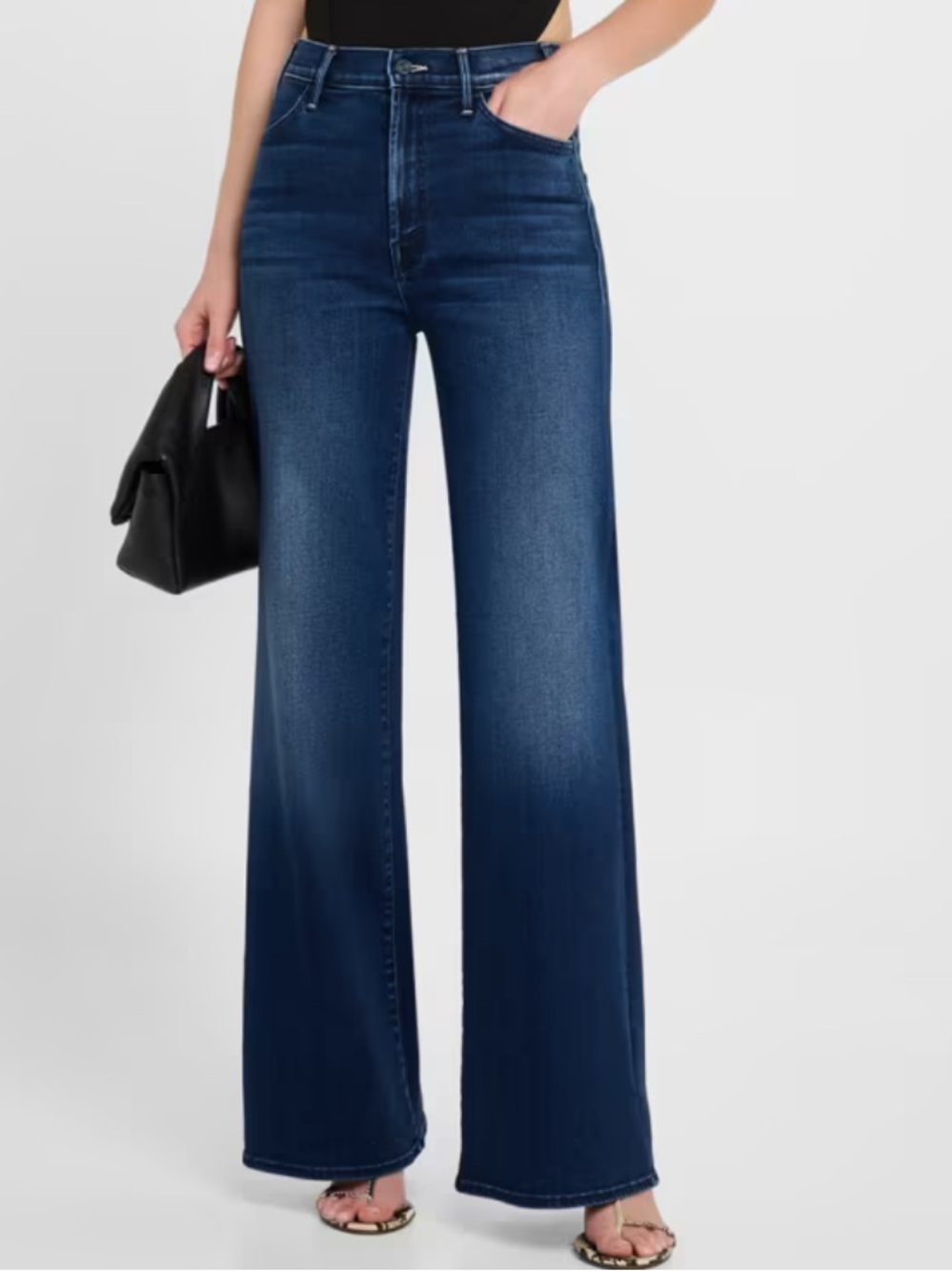 Mother - The Hustler Flare High Waisted Denim 32 - cropped/ankle